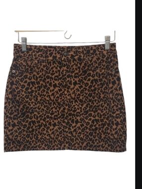 Vanilla Star Animal Print Mini Skirt